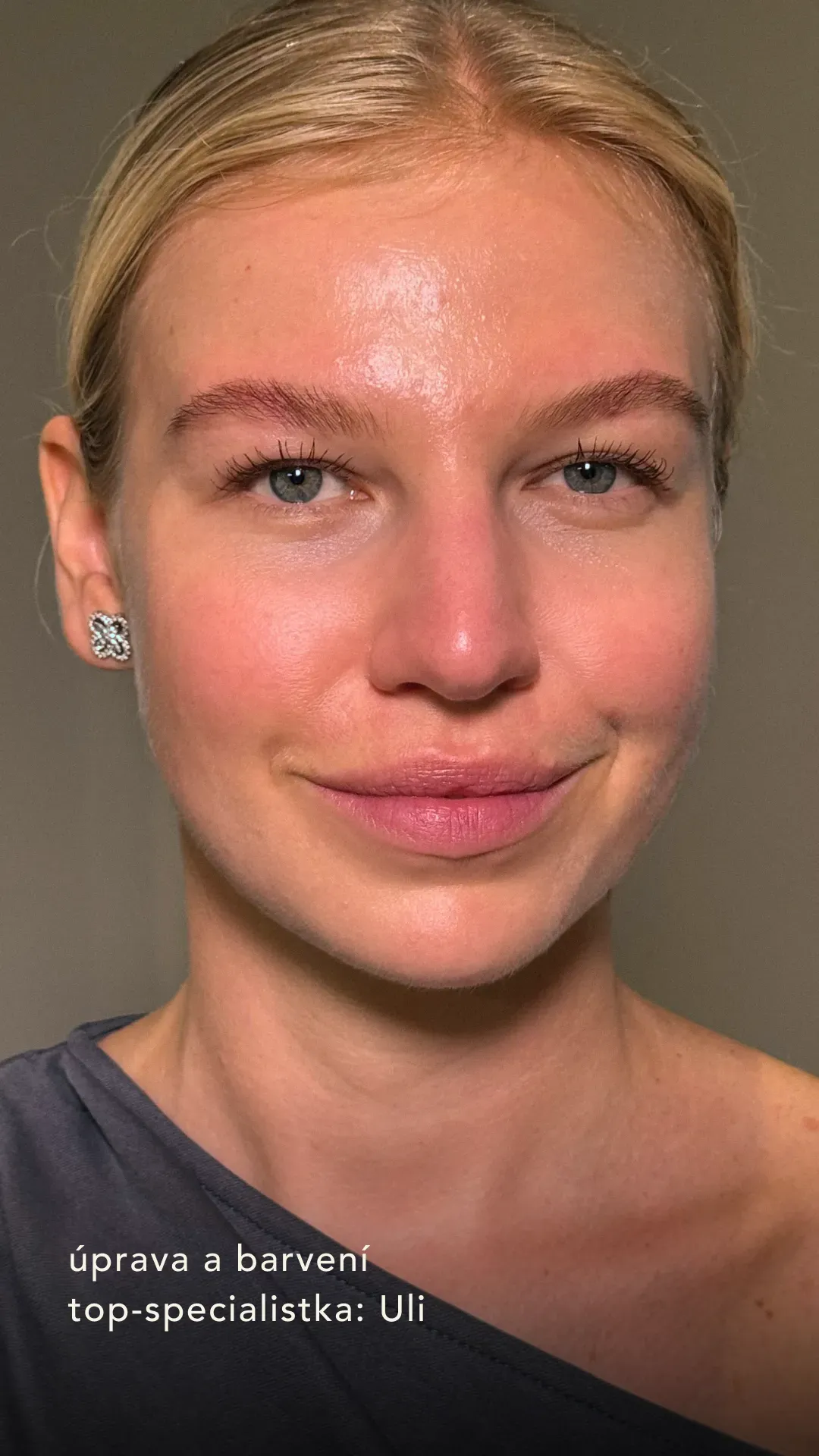 Laminace obočí Brno – výsledek noéme, specialistka Uli