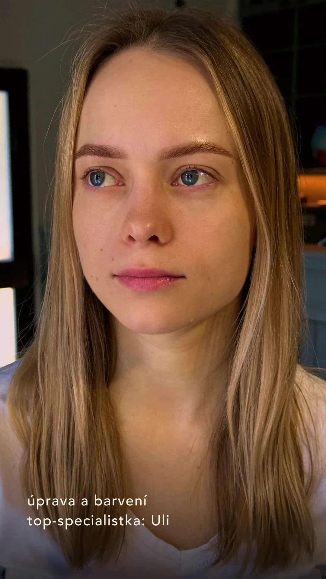 Laminace obočí Brno – výsledek noéme, specialistka Uli