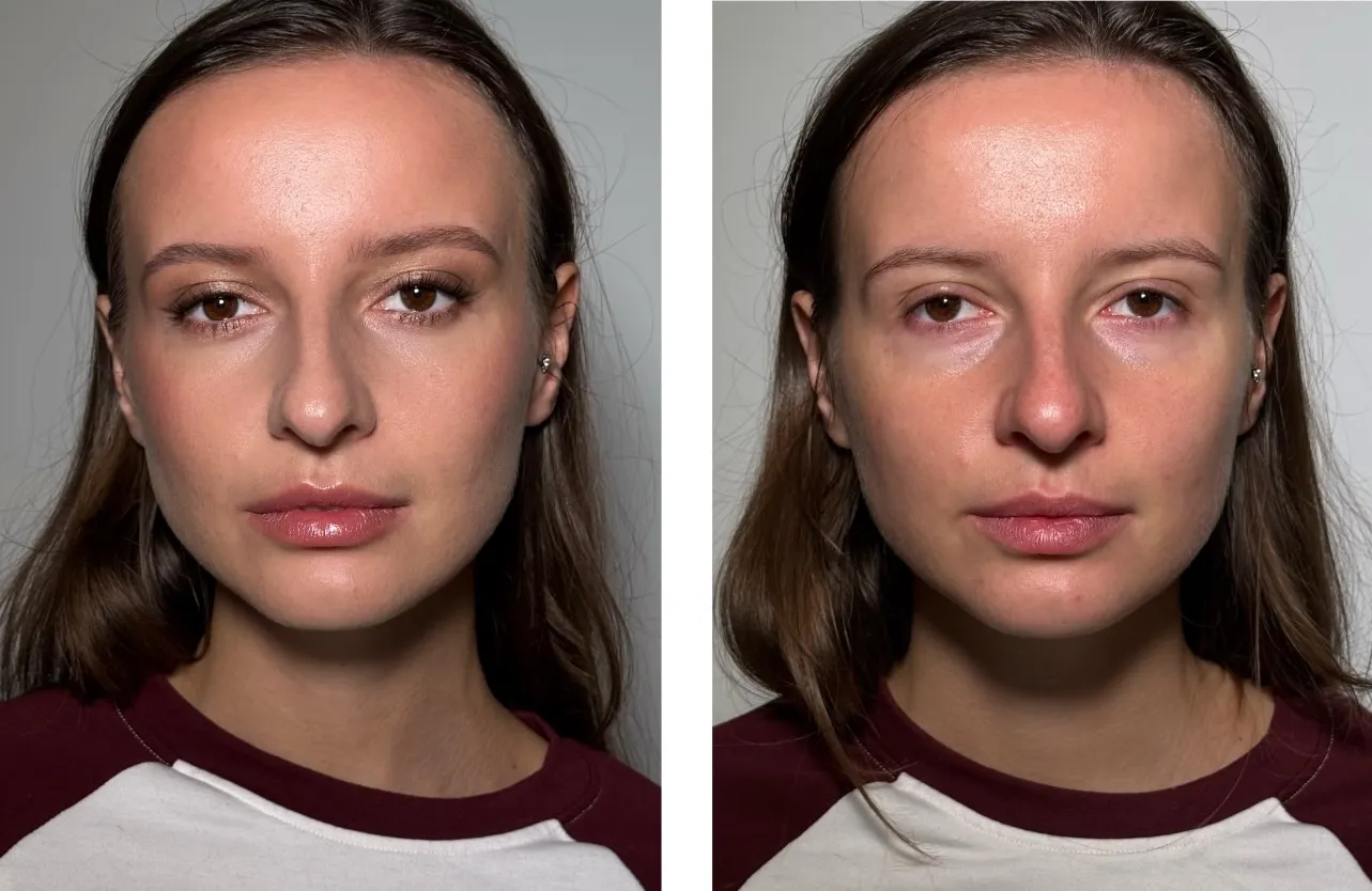 Líčení Brno před a po - profesionální make-up v noéme, přirozené zvýraznění rysů