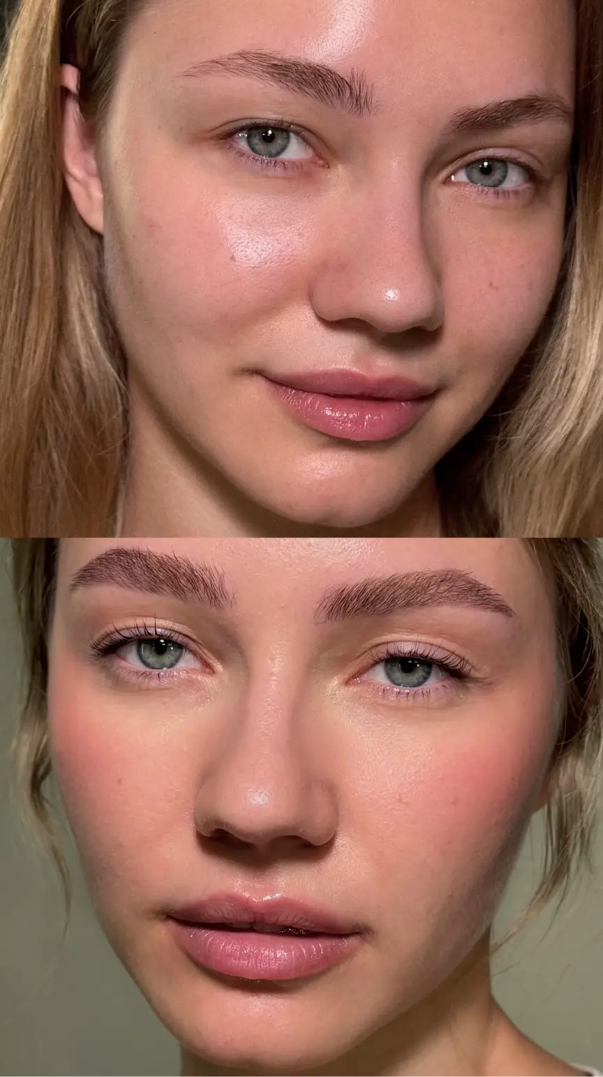 Laminace řas Brno před a po - přirozený lash lifting s barvením v noéme, zvýraznění délky a objemu řas